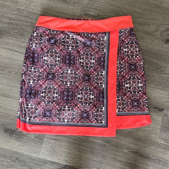 Greg Normans Women's Aria Tennis Golf Skirt Wrap Skort Elastic Waist Small
